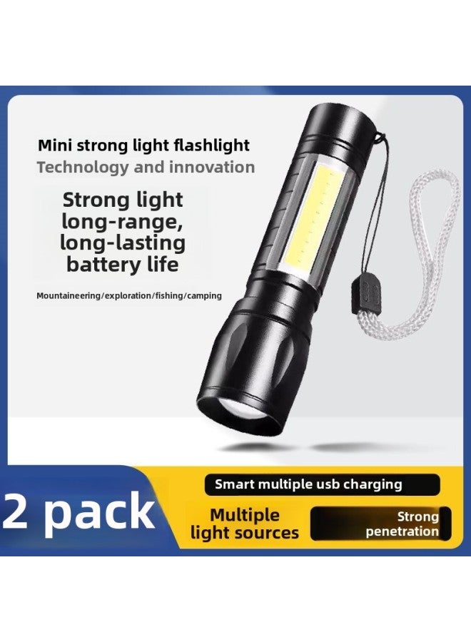 Flashlight Rechargeable Outdoor Super Bright Long-range Home Emergency Light Waterproof Mini Student Home Hand