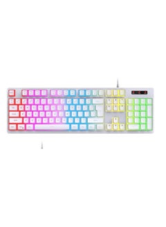 HXSJ HXSJ L200 Gaming Membrane Keyboard Pudding Keycap Wired RGB Backlight Manipulator Feel Computer Keyboard Cross-border Spot  - Image 1