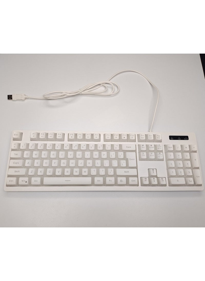 HXSJ HXSJ L200 Gaming Membrane Keyboard Pudding Keycap Wired RGB Backlight Manipulator Feel Computer Keyboard Cross-border Spot  - Image 4