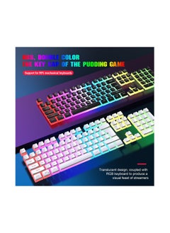 HXSJ HXSJ L200 Gaming Membrane Keyboard Pudding Keycap Wired RGB Backlight Manipulator Feel Computer Keyboard Cross-border Spot  - Image 3