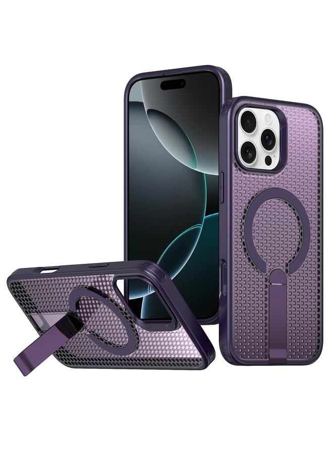 S-TOP Case For iPhone 16 Pro Max Honeycomb Cooling MagSafe Holder Phone Case - Image 1