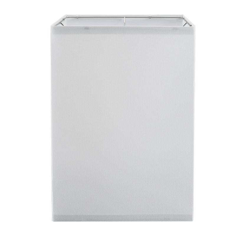 Aspen Creative 38702 Contemporary Design Collapsible Square Spider Lamp Shade 1010 Top x 1010 Bottom x 1414 Height White Linen