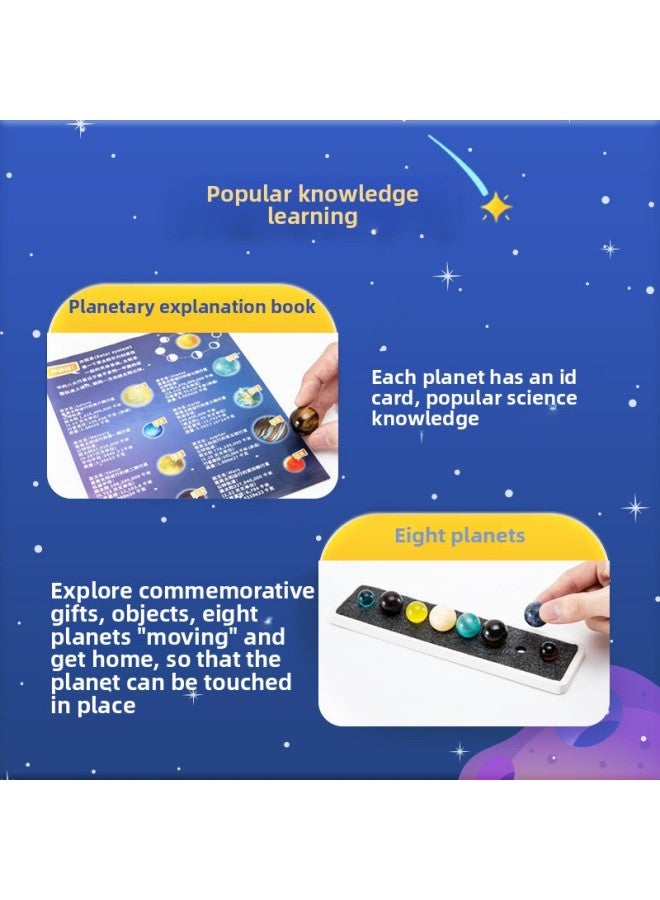 حفر علم الآثار ثمانية كواكب من النظام الشمسي، استكشاف القمر الأحفوري، ألعاب الأطفال، تعليم العلوم، أسرار العلوم الشعبية للكون، اللون: لغز الكون، نسخة بلاستيكية (7 كرات + يد أرنب) - Image 5
