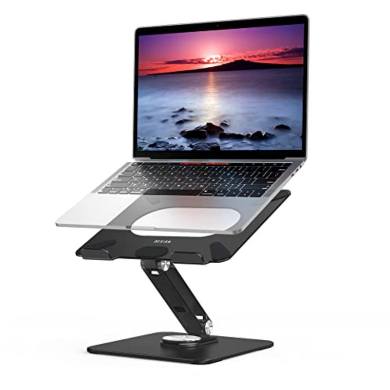 LSX7 Laptop Stand, 360 Angle Adjustable Rotating Base, Ergonomic Adjustable Laptop Stand, Computer Riser Stand Compatible with Laptops Between 10-15.6 - Image 2