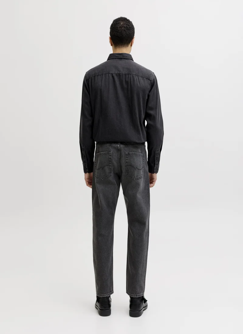 JACK & JONES Denim Dual Pocket Long Sleeve Shirt