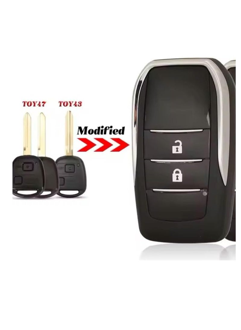 Generic - Replacement Modified Remote Car Key Case Shell For FJ Cr'uiser Upgrade Key Case - Image 1