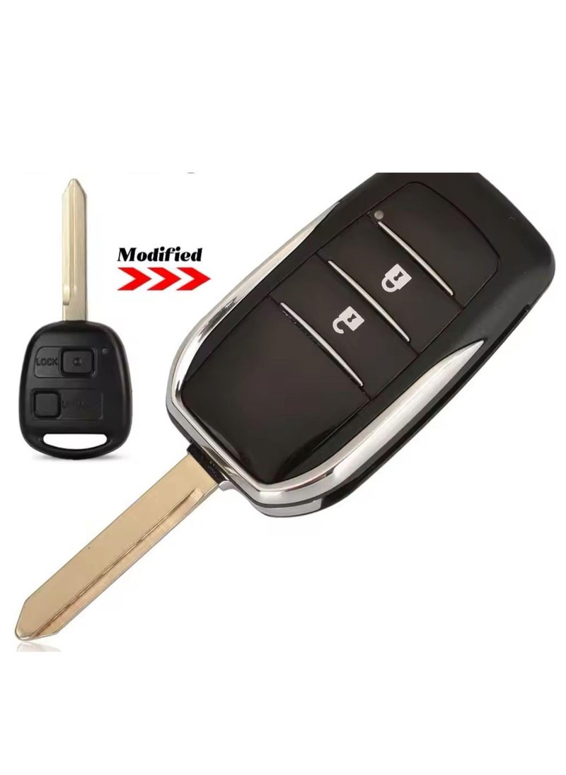 Generic - Replacement Modified Remote Car Key Case Shell For FJ Cr'uiser Upgrade Key Case - Image 1