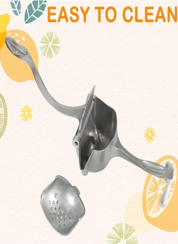 XVersion - Premium Stainless Steel Manual Juicer – Heavy Duty Alloy Fruit Squeezer, Easy-to-Use Lemon & Orange Press, Efficient Juicer Extractor Tool for Fresh Juice - Image 1