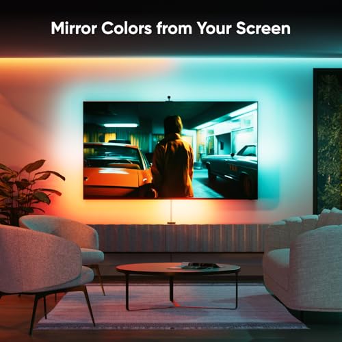 Nanoleaf إضاءة خلفية LED تلفاز Nanoleaf 4D مع كاميرا مزامنة إضاءة التلفاز مع الشاشة مجموعة شريط ضوء متدرج ذكي قابل للتوجيه التحكم الصوتي قابل للتقليم لتزيين المنزل الألعاب حتى 85 تلفاز وشاشات - Image 3