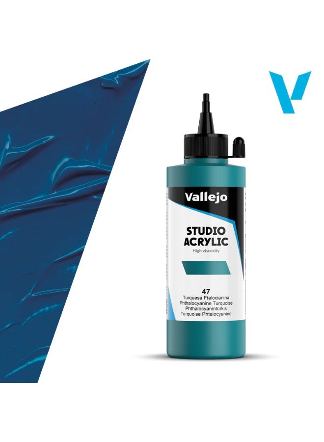 فاليجو Acrylic Studio Phthalo Turquoise 200ml – طلاء أكريليك فيروزي مكثف -(22047)