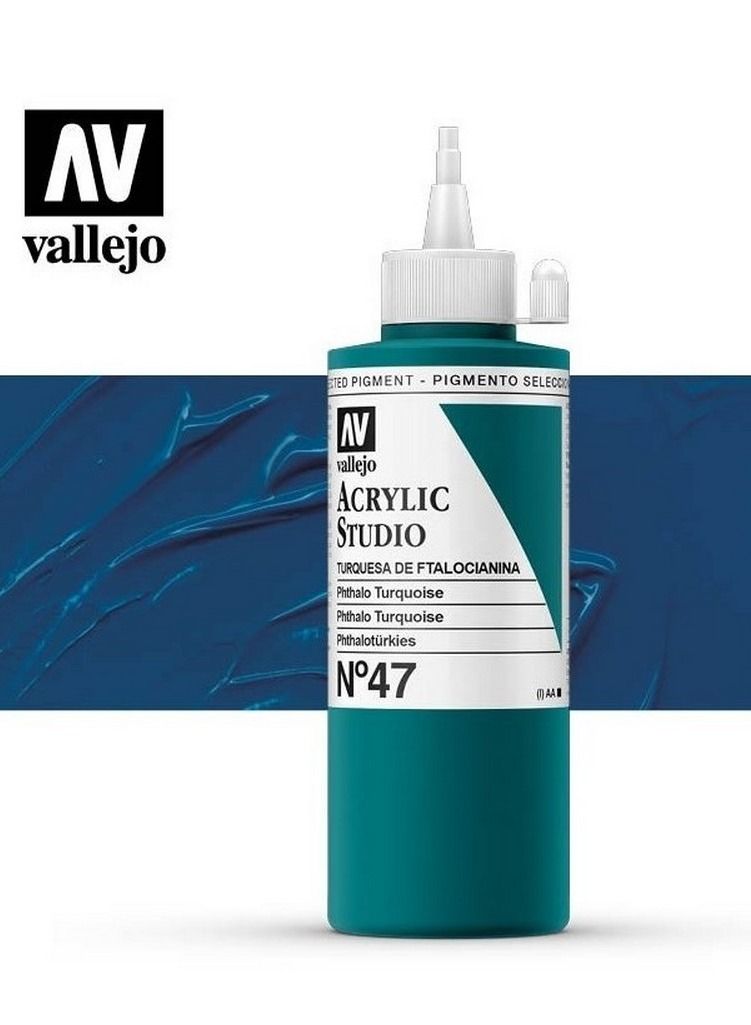 Vallejo Vallejo Acrylic Studio 200 ml Phthalo Turquoise