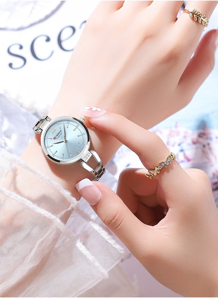 CURREN New Curren Watch 9092, Stylish Women's Quartz Watch High Quality, Stainless Steel Ladies Wristwatch  - Image 3