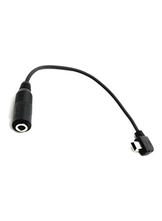 NIBEMINENT Mini USB to Microphone Mic Adapter Cable Black - Image 3