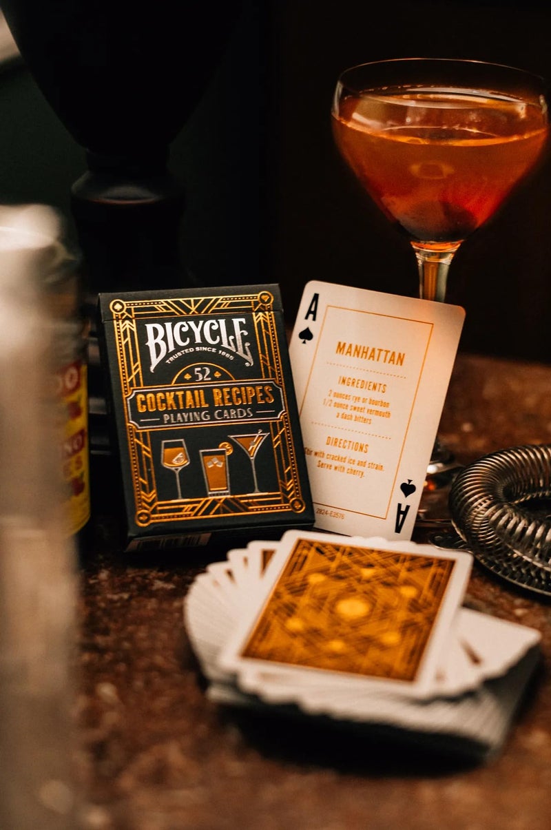 Bicycle Cocktail Playing Cards, Includes 52 Cocktail Recipes Featuring Old Fashioned, Margarita, Moscow Mule, Daiquiri, and Mojito Cocktail Recipes, 1 Deck - Image 5