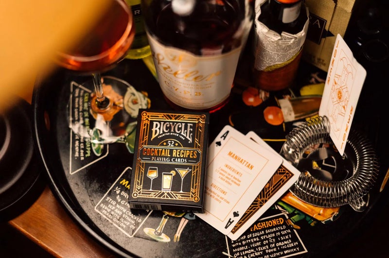 Bicycle Cocktail Playing Cards, Includes 52 Cocktail Recipes Featuring Old Fashioned, Margarita, Moscow Mule, Daiquiri, and Mojito Cocktail Recipes, 1 Deck - Image 3