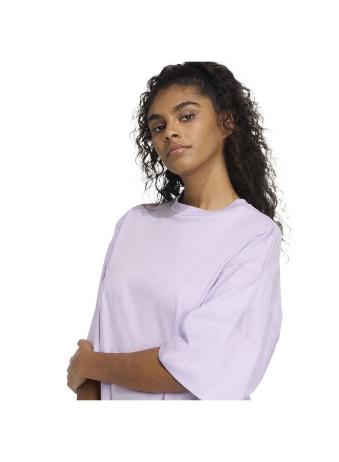 Adidas W All Szn Sl T Purple Training T-Shirts For Women XS - Image 5