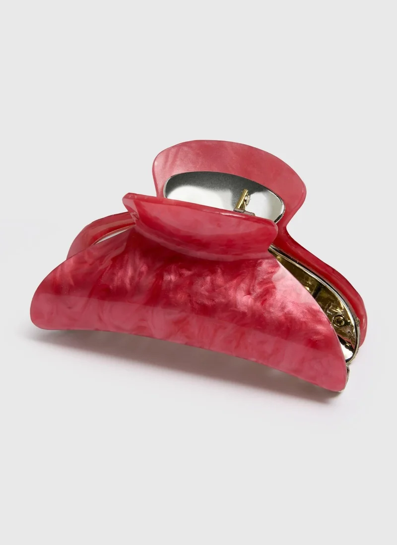 Matalan Pink Resin Hair Clamp