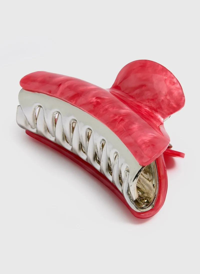 Matalan Pink Resin Hair Clamp