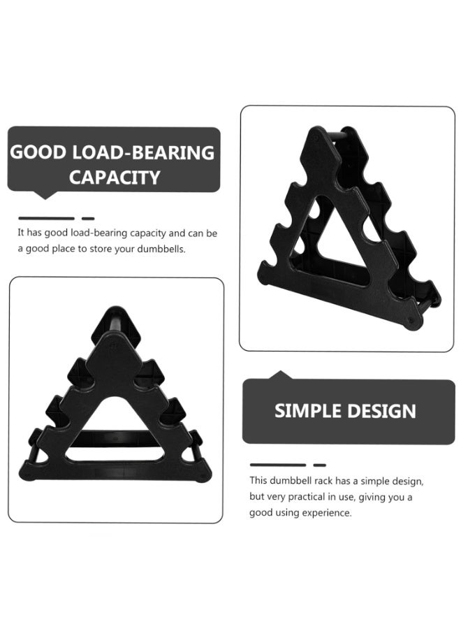 بتيمفم حامل دمبل ثلاثي الطبقات، عبوة من قطعتين، سعة ١٢ كجم، موفر للمساحة، مناسب للصالات الرياضية المنزلية والمكتبية. - Image 4