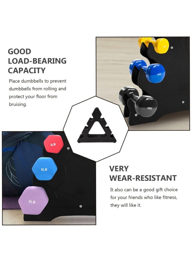 بتيمفم حامل دمبل ثلاثي الطبقات، عبوة من قطعتين، سعة ١٢ كجم، موفر للمساحة، مناسب للصالات الرياضية المنزلية والمكتبية. - Image 3