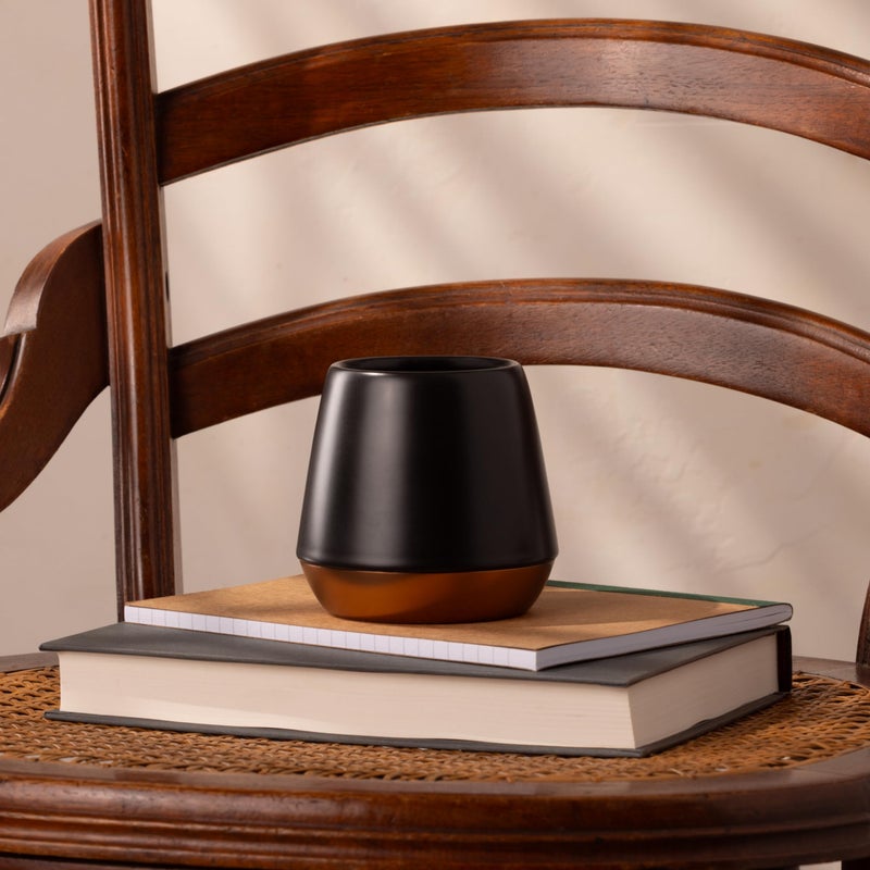 Fellow Big Jo' Double Wall Ceramic Coffee Mug - Refined and Sophisticated, Matte Black, Single 12 oz Cup - Image 5