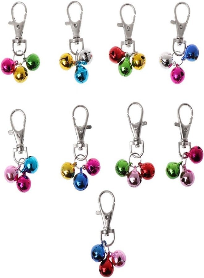 Jizlan 1Pc Random Color Pet Dog Collar Bells with Lobster Clip Colorful Metal Bells Bells Dog for Cat Collars Decoration Charm Pet Accesso - Image 1