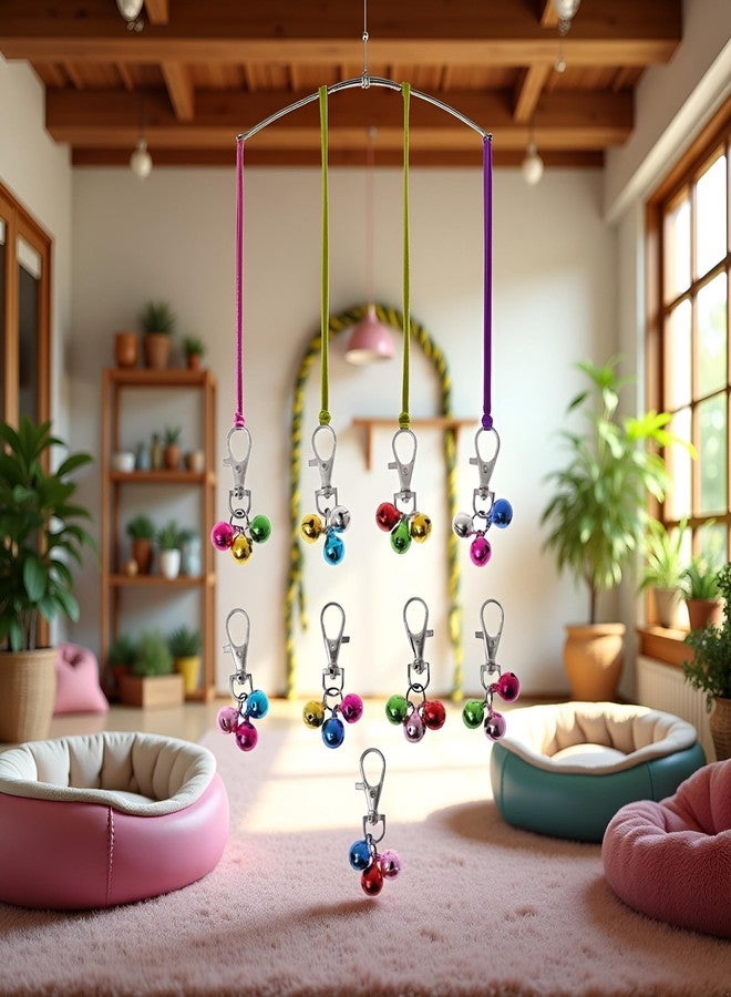 Jizlan 1Pc Random Color Pet Dog Collar Bells with Lobster Clip Colorful Metal Bells Bells Dog for Cat Collars Decoration Charm Pet Accesso - Image 2