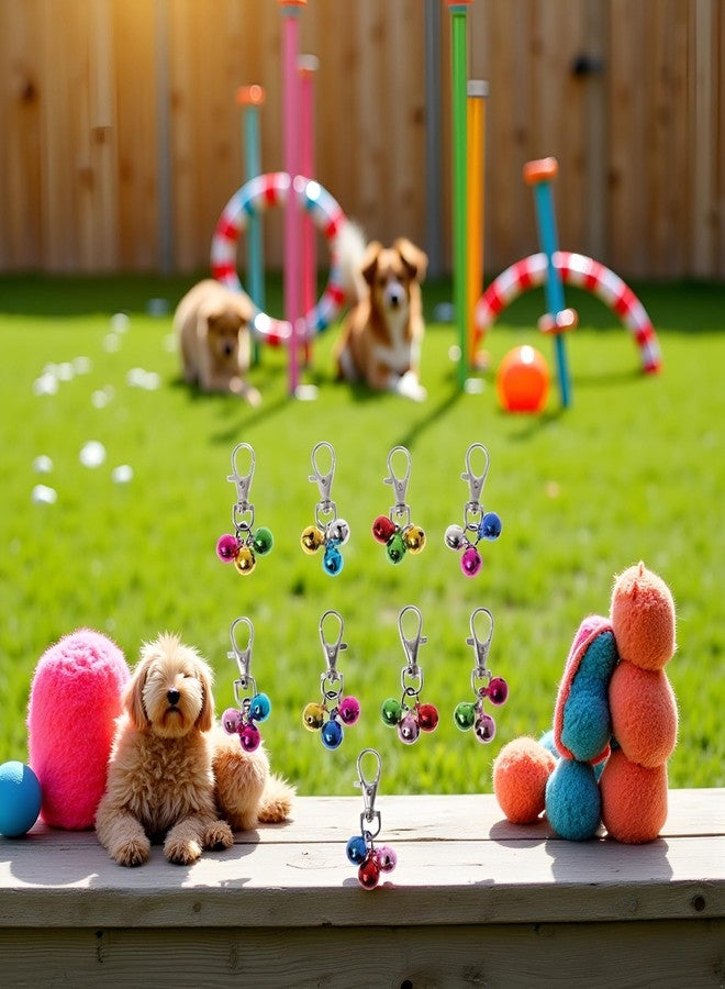 Jizlan 1Pc Random Color Pet Dog Collar Bells with Lobster Clip Colorful Metal Bells Bells Dog for Cat Collars Decoration Charm Pet Accesso - Image 5