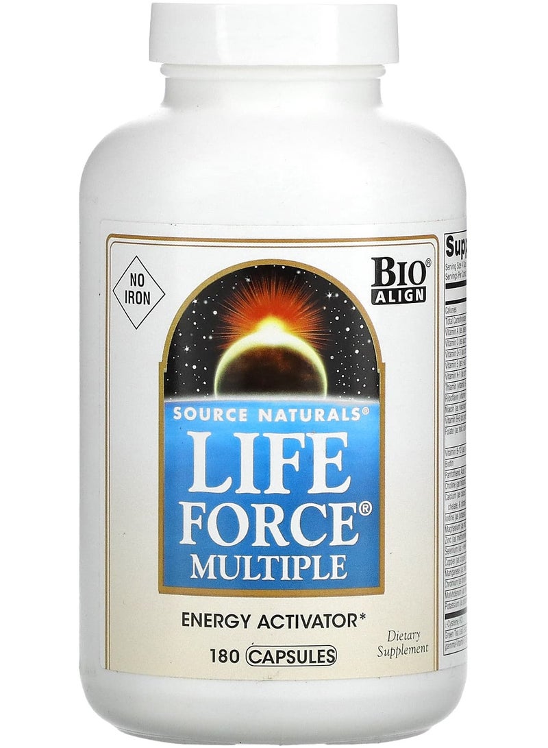 Life Force Multiple, No Iron, 180 Capsules