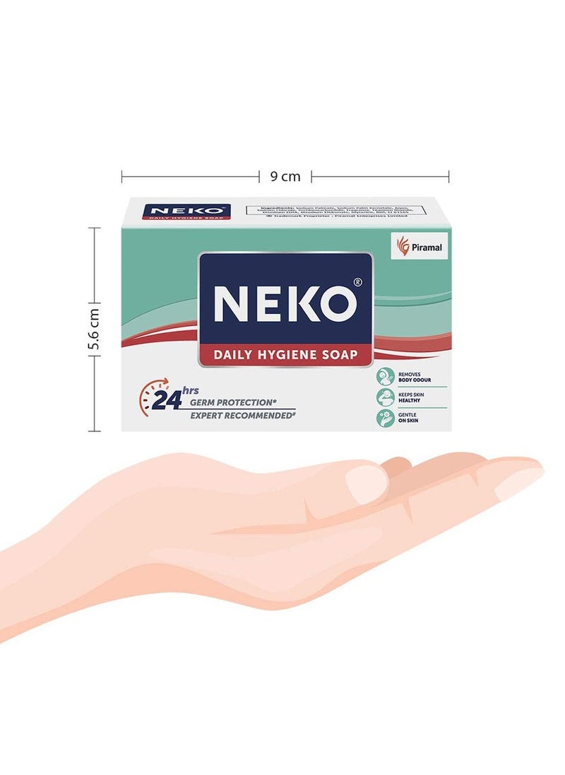 Neko Daily Hygiene Soap, 24 hours Germ Protection, 100g, Pack of 4