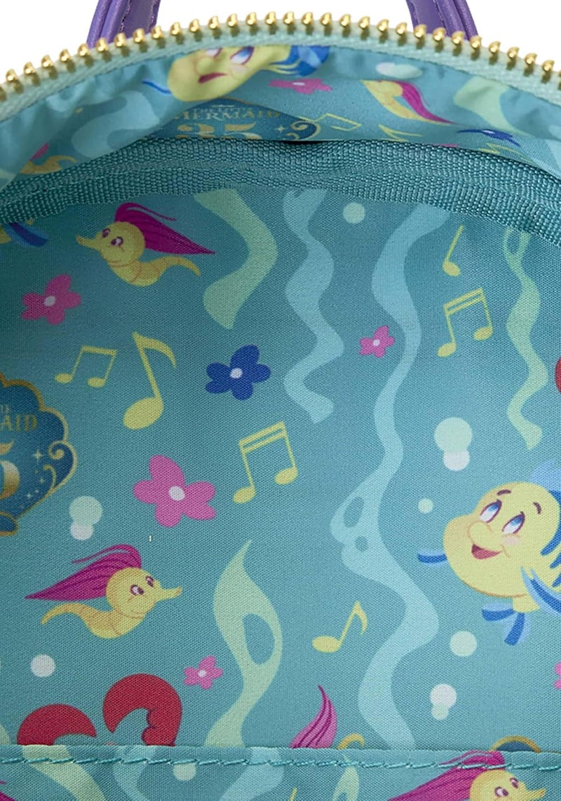 Loungefly Loungefly Disney The Little Mermaid 35th Anniversary Life is the Bubbles Mini Backpack - Image 5