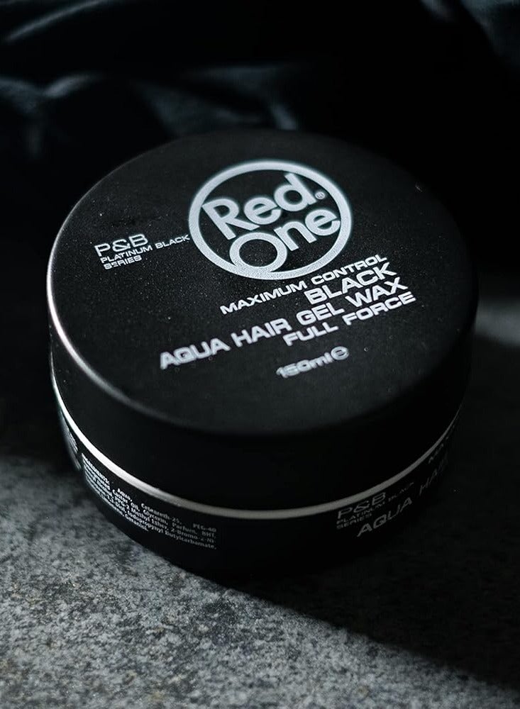 Redone RedOne Aqua Hair Wax Black 150ml – Extra Hold & Shine – Lime Scent – Styling Wax for Men and Women - Image 2