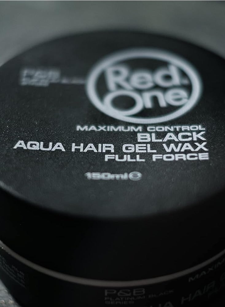 Redone RedOne Aqua Hair Wax Black 150ml – Extra Hold & Shine – Lime Scent – Styling Wax for Men and Women - Image 3