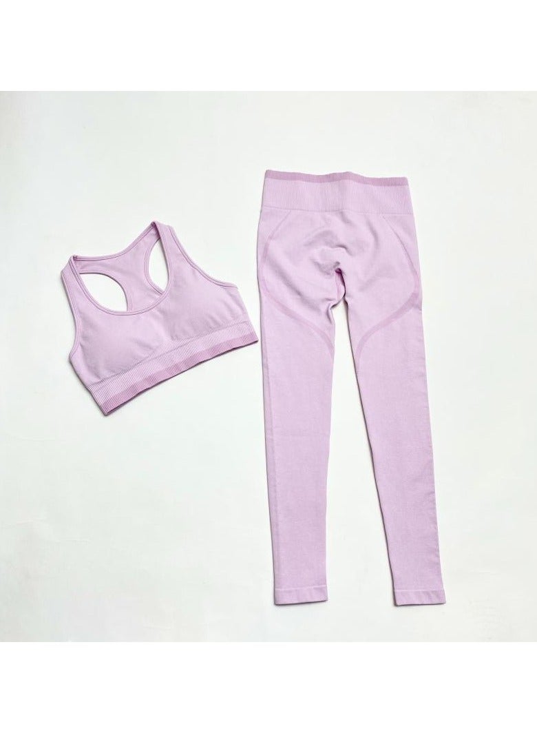 Women's Yoga Fitness Sports Bra Shorts Set - Image 1
