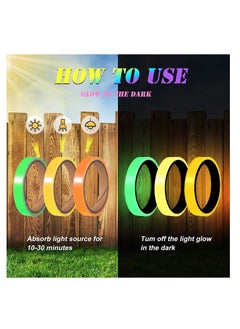 Y&D Glow in The Dark Tape Waterproof Fluorescent for Indoor Outdoor Marking Long Lasting Stage Theatre Steps Exit Green Neon Party Decoration 8 Pieces  - Image 4