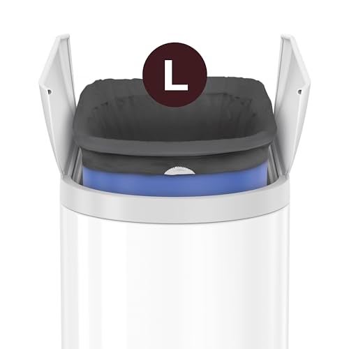simplehuman Code L 40 Count  Genuine Custom Fit Liners  Drawstring Trash Bags in Dispenser Packs  18 Liter / 4.7 Gallon - Image 5