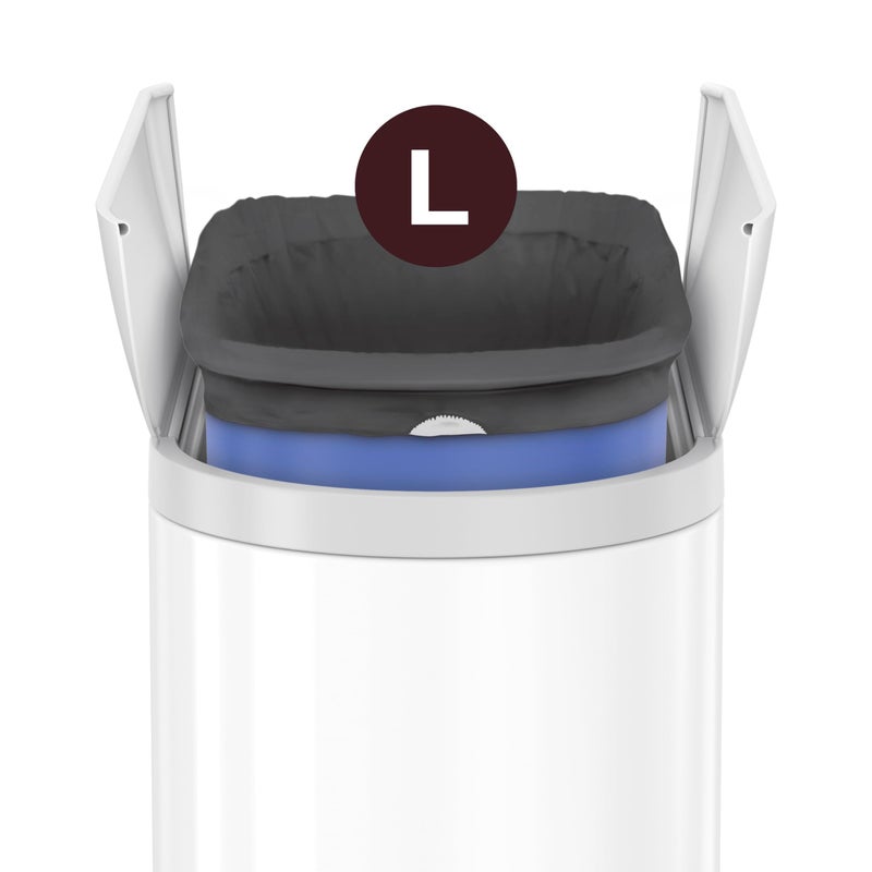 simplehuman Code L 40 Count  Genuine Custom Fit Liners  Drawstring Trash Bags in Dispenser Packs  18 Liter / 4.7 Gallon - Image 4