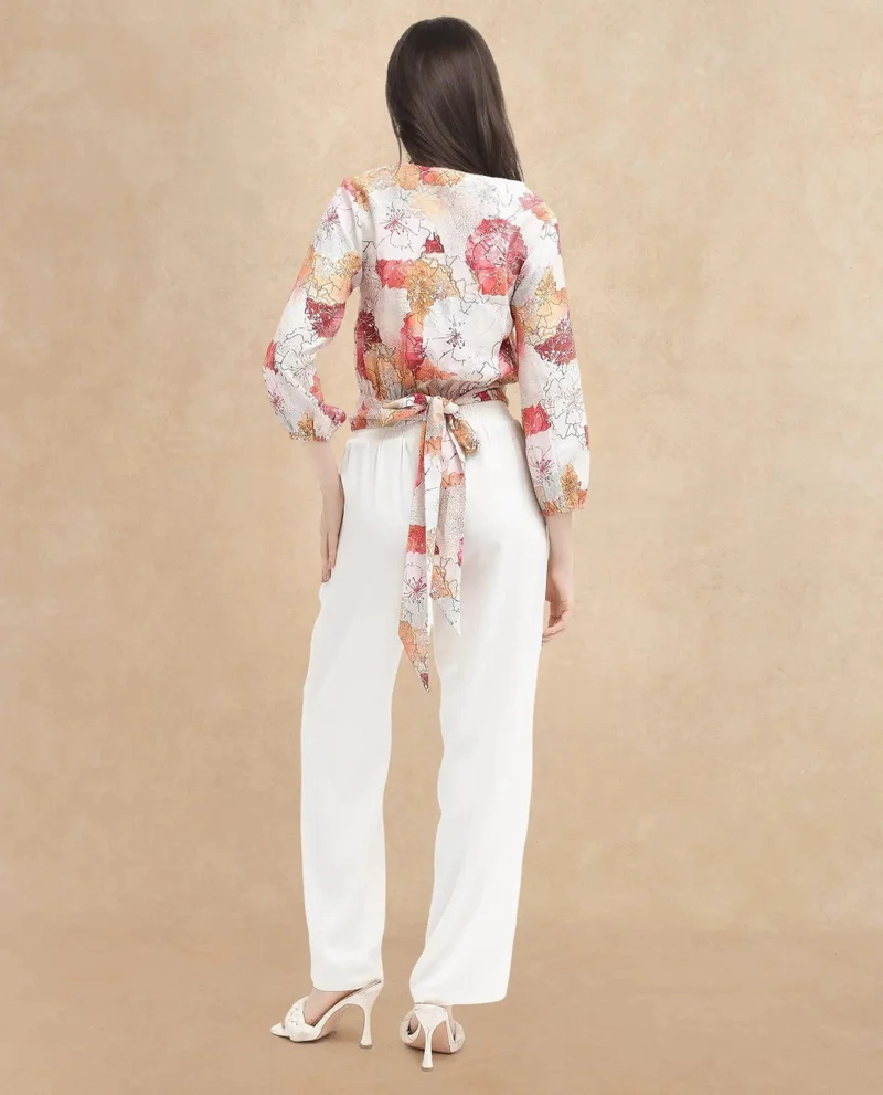 Rareism Women's Floral Printed Top