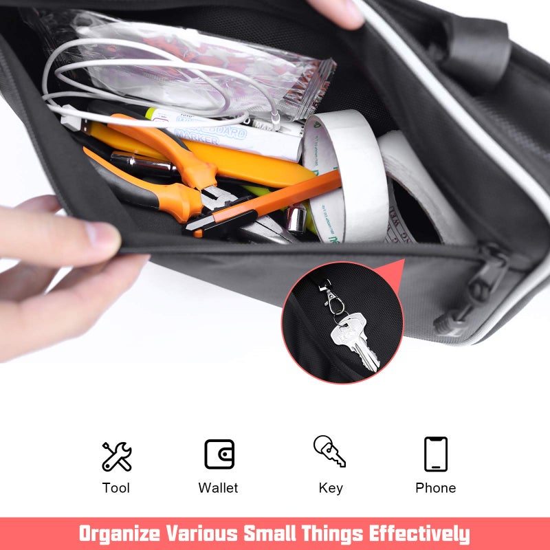 SUNPIE Storage Bags Maverick x3 Door Bags Compatible with Can am Maverick X3 Front Upper Door 2017-2026 All Models, Waterproof UTV Side Storage w/Cup Holder and Removable Knee Pad - Image 3