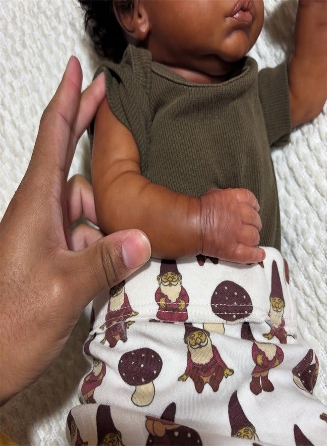 GYCV Reborn Baby Dolls Black Boy 19 Inch Soft Body Real Life Baby Dolls Curly Hair Realistic Newborn Black Lifelike African American Baby Doll Toy with Accessories Birthday Xmas Gift for Kids Age 3+ - Image 5