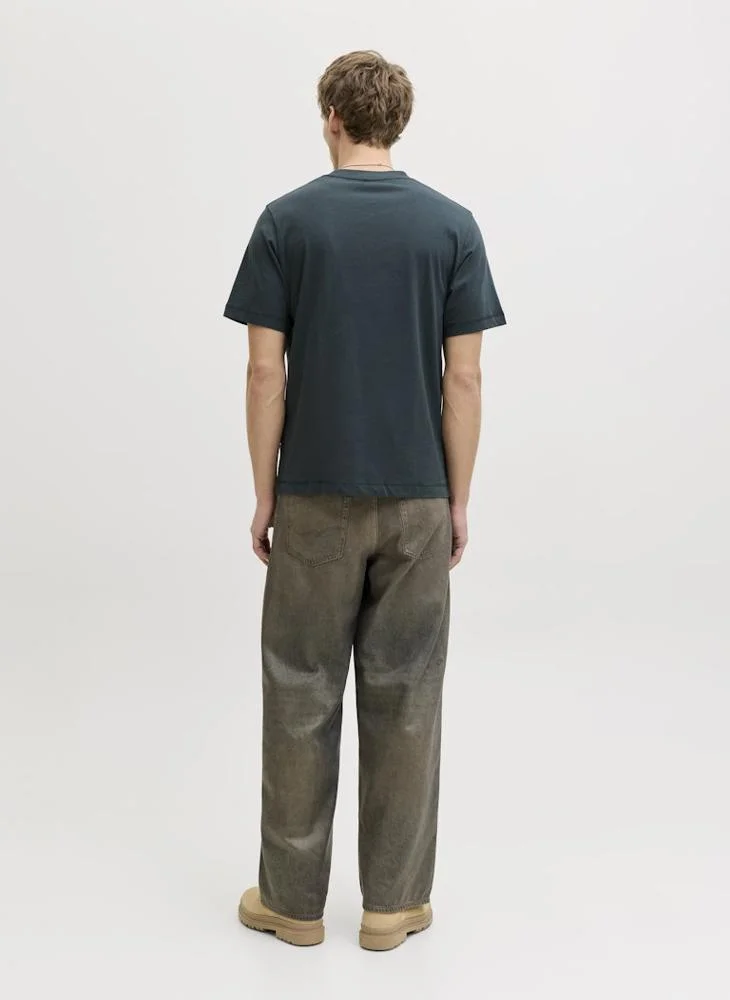 JACK & JONES Logo Regular Fit Crew Neck T-Shirt