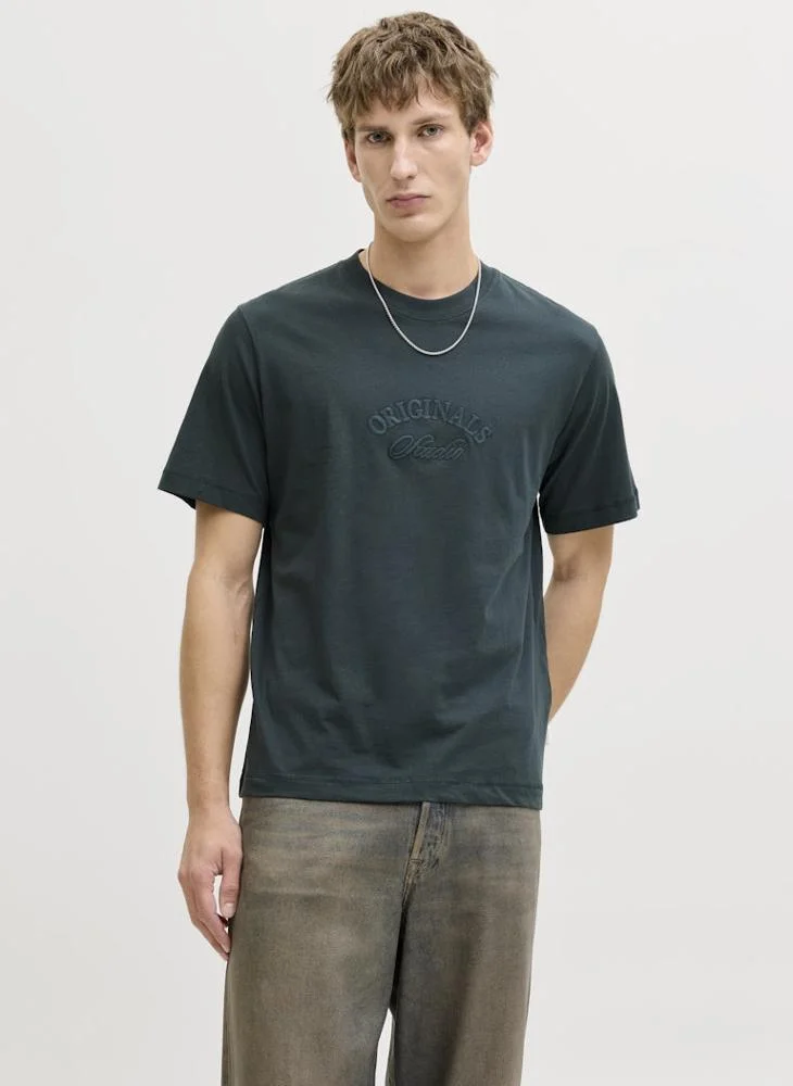 JACK & JONES Logo Regular Fit Crew Neck T-Shirt