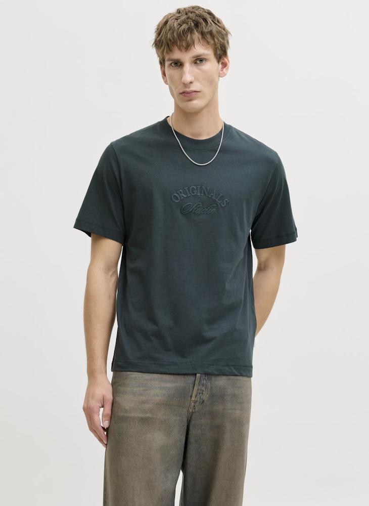 JACK & JONES Logo Regular Fit Crew Neck T-Shirt - Image 1
