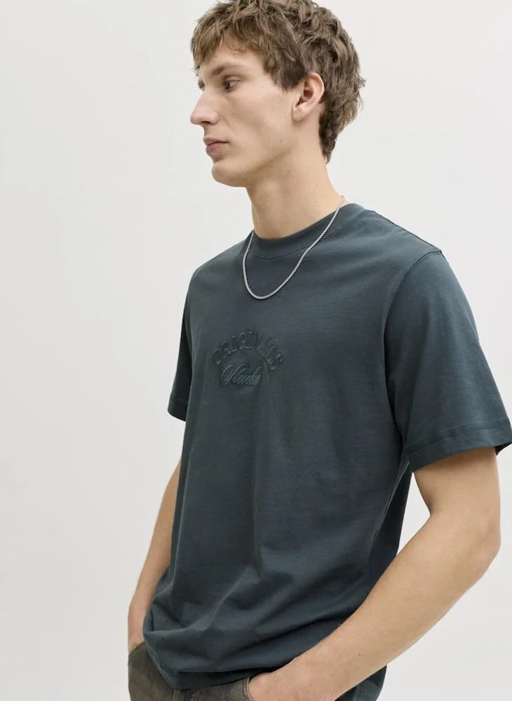 JACK & JONES Logo Regular Fit Crew Neck T-Shirt