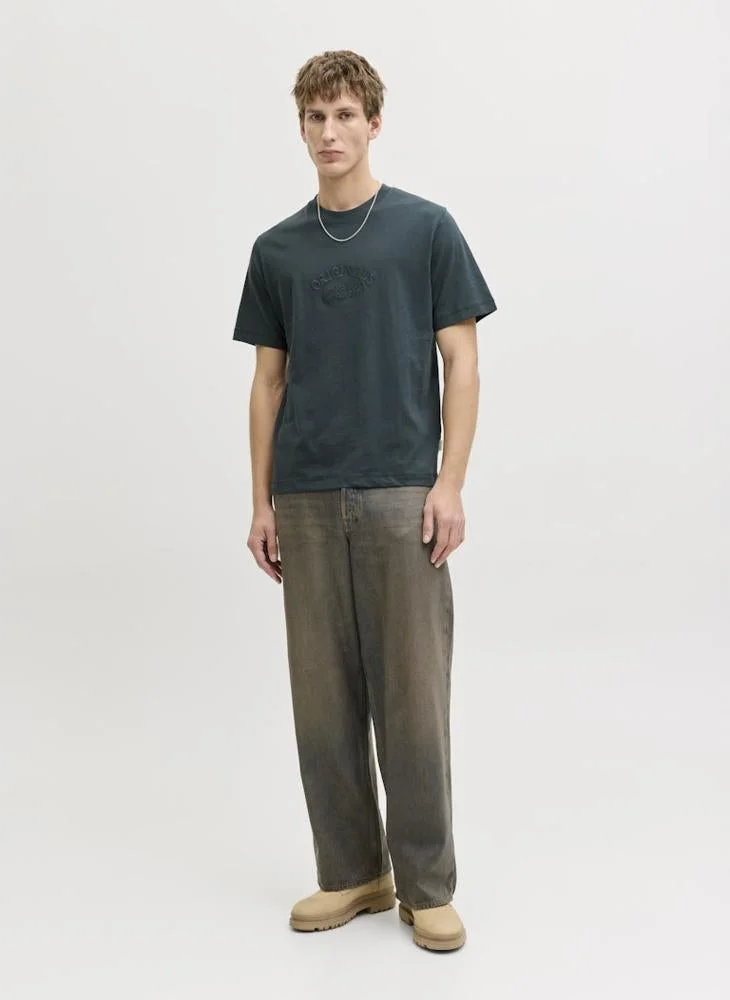 JACK & JONES Logo Regular Fit Crew Neck T-Shirt