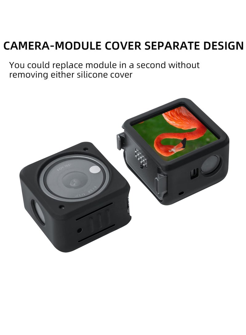 KASTWAVE Protective Cover for DJI ACTION 2, Split-Type Silicone Case Scratch-Proof Sleeve for ACTION 2 Dual-Screen Combo Camera Accessories (Dual-Screen Version) - Image 2
