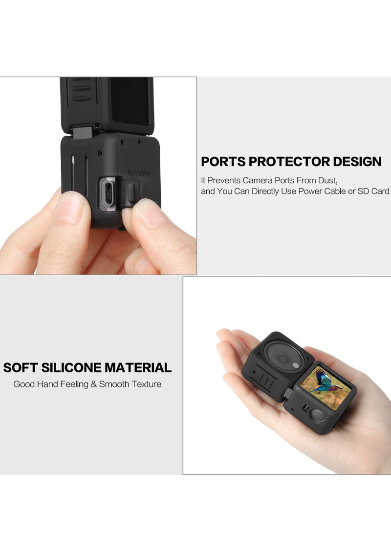 KASTWAVE Protective Cover for DJI ACTION 2, Split-Type Silicone Case Scratch-Proof Sleeve for ACTION 2 Dual-Screen Combo Camera Accessories (Dual-Screen Version) - Image 4