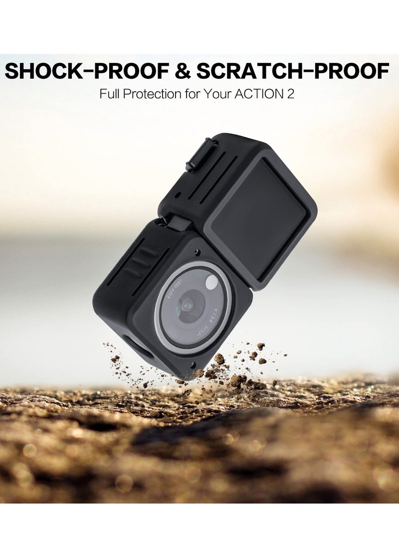 KASTWAVE Protective Cover for DJI ACTION 2, Split-Type Silicone Case Scratch-Proof Sleeve for ACTION 2 Dual-Screen Combo Camera Accessories (Dual-Screen Version) - Image 5