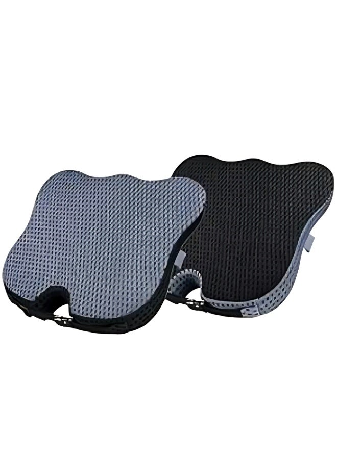 Relax Smart 4D Mesh Breathable Ergonomic Memory Foam Seat Cushion – Enhanced Car Driving Seat Pad for Comfort, Posture Support & Improved Vision, Black Orthopedic Chair Cushion for Office, Home & Travel - Image 1
