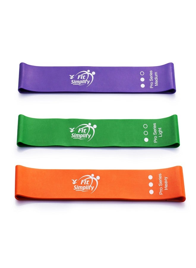 Fit Simplify Pro Series Resistance Loop Exercise Bands, Set of 3 - Image 2
